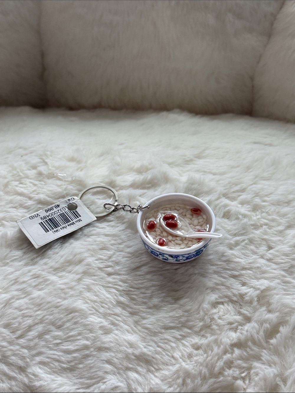 Asian Food Bowl Keychain